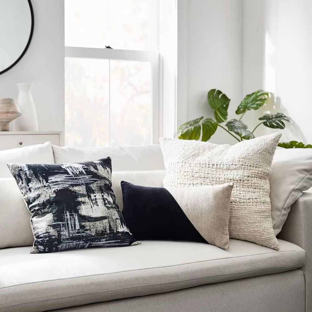 West Elm Painterly Brocade Cushion Cover - Picture 3 of 9